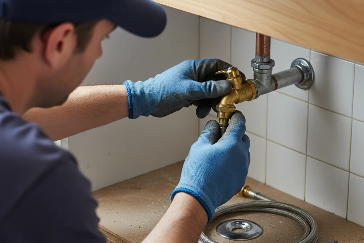 Shutoff valve and fitting work during Faucet and Fixture Repair in Greenbush